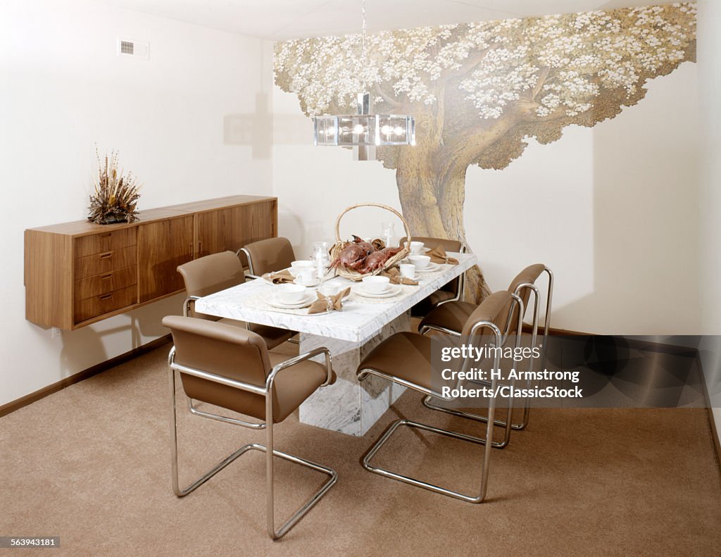1970s DINING ROOM WITH...