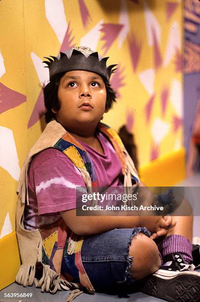 Publicity still from 'Pee Wee's Playhouse' , a children's television show starring Shaun Weiss, 1986.