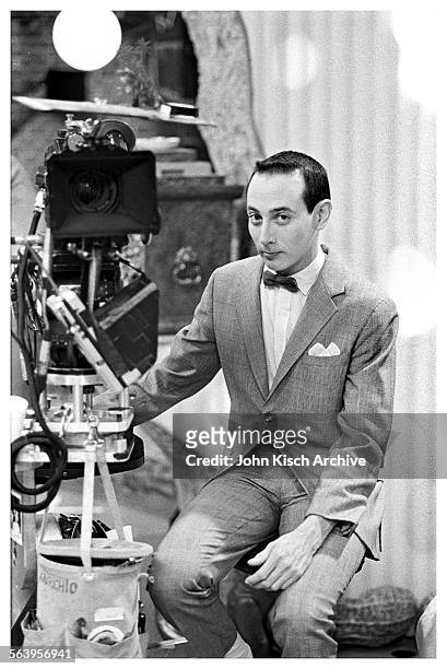Publicity still from 'Pee Wee's Playhouse' , a children's television show starring Paul Reubens, 1986.
