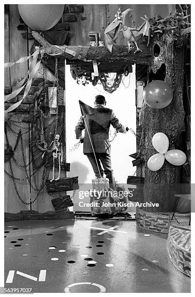 Publicity still from 'Pee Wee's Playhouse' , a children's television show starring Paul Reubens, 1986.