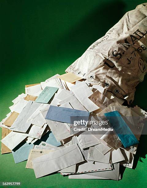 Mailbox Exploding With Letters Stack Of Mail Above Photos and Premium High Res Pictures - Getty Images