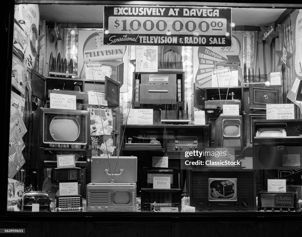 1940s WINDOW OF STORE...