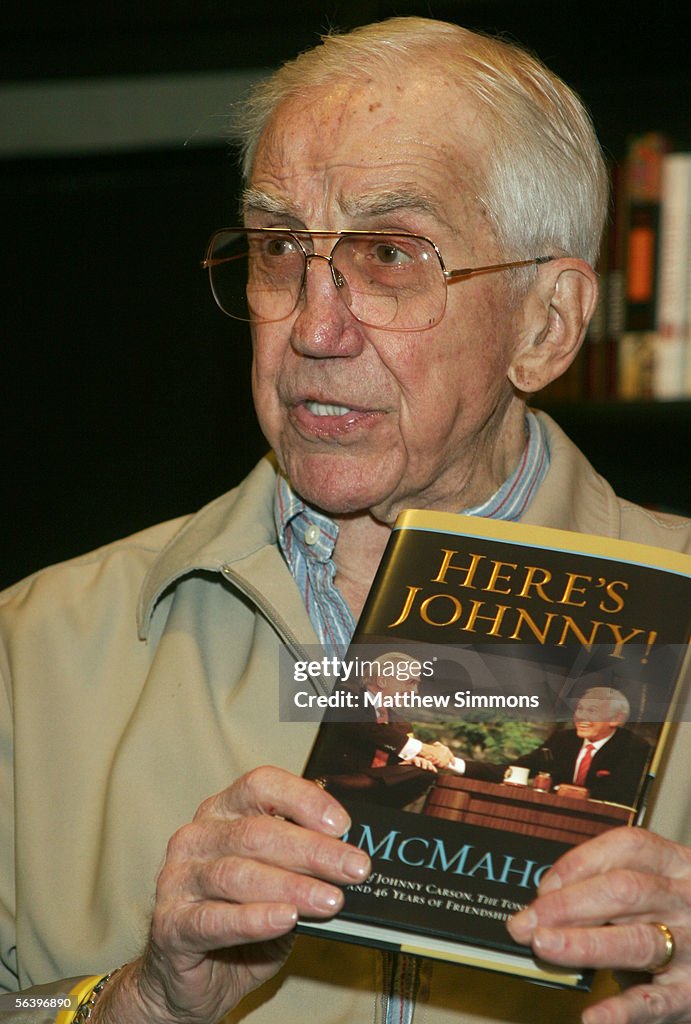 Ed McMahon Signs Copies Of His New Book