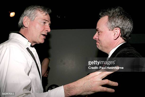 Playwright John Patrick Shanley and director Doug Hughes attend the play opening night of "A Touch of the Poet" after party at the Millennium Hotel...