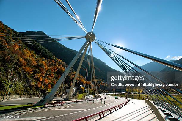 andorra pont de madrid - andorra stock pictures, royalty-free photos & images