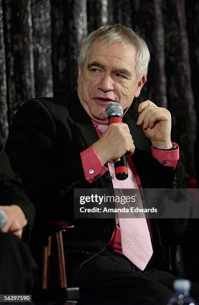 Actor Brian Cox participates in a Q&A session at the Variety Screening Series of "Match Point" at the Arclight Theaters on December 8, 2005 in...