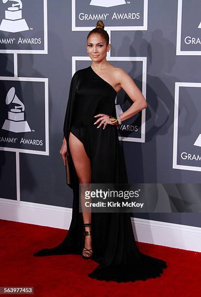 February 10, 2013 Jennifer Lopez arrives for the 55th Annual GRAMMY Awards at STAPLES Center in Los Angeles, CA. Sunday, February 10, 2013.