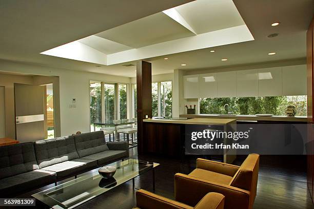 Los Angeles  April. 17, 2008.      Janna Levenstein has turned her 1950's single family home into a modern 2unit home. This is the view of the...