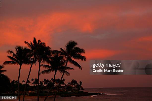 The sunrise on Napili Bay in Maui provides a range of pastel colors for those brave enough to get up early. Feb 28, 2008