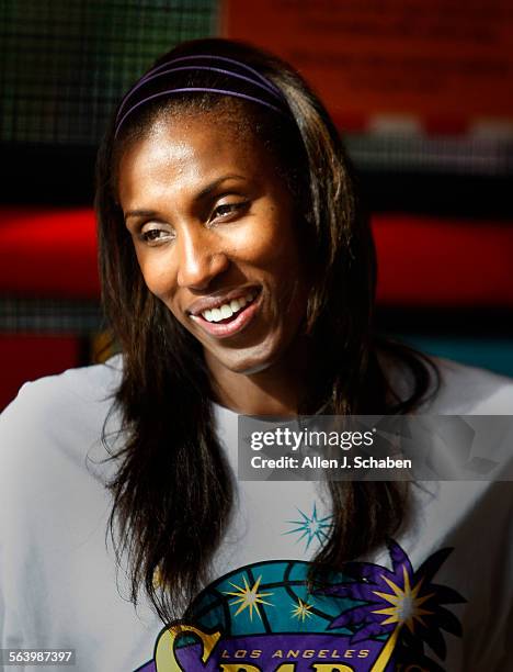 The Sparks have Lisa Leslie back as she appears at a promotional event at McDonalds in Inglewood May 15, 2008. The Sparks also have the No. 1 draft...