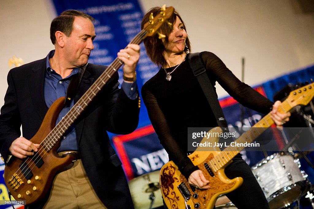 Former Arkansas Gov. and republican Presidential candidate, Mike Huckabee Joined the band Mama Kick
