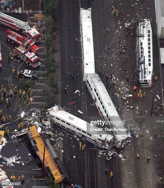 101 Metrolink Train Derailment Stock Photos, High-Res Pictures, and ...