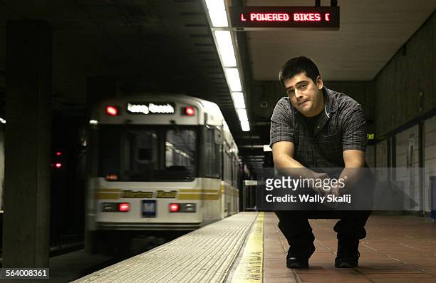 Director Nimrod Antal will be releasing his foreign language thriller, Kontroll. Picture was taken in the Los Angeles subway, Tuesday, January 18,...