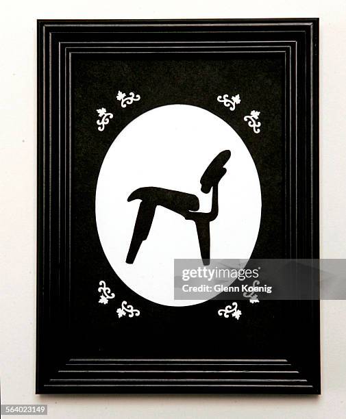 Wanted19 Silhouettes: This hand cut paper silhouette of an Eames chair by a Brooklyn based artist is part of a trend in home decor that restablishes...