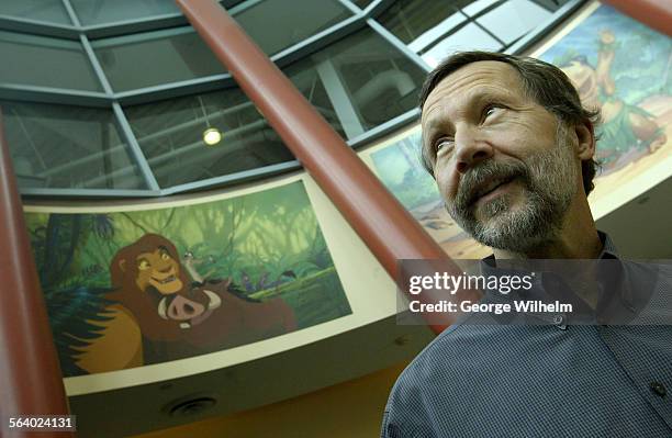 Ed Catmull, standing inside Disney's animation building, will run Disney's animation operation in the wake of its acquisition of Pixar Animation...