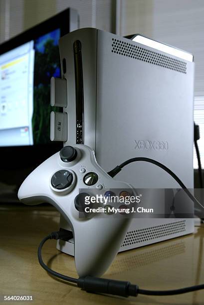 The Microsoft Xbox 360 is scheduled to launch November 22, 2005. Photo shot on Thursday 11/3/2005.