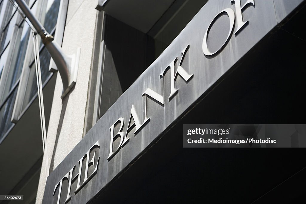 Bank facade in New York City