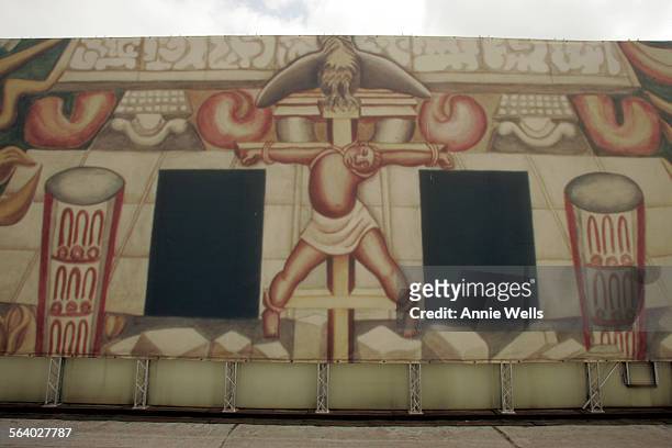 After years of delays, city officials and the Getty Trust are joining forces to open public access to "La América Tropical", the 1932 mural by David...