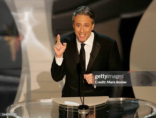 Host Jon Stewart at the 78th Annual Academy Awards at the Kodak Theatre in Hollywood, Calif., Sunday, March 5, 2006.