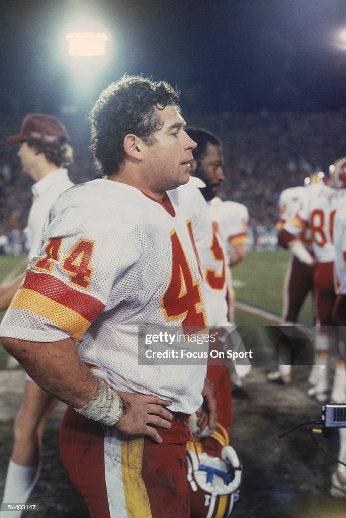 44 Redskins John Riggins Running back John Riggins of the Washington Redskins walks on the ...