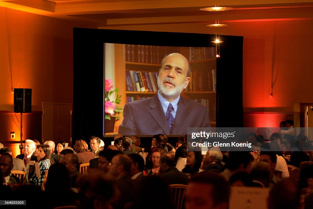 4/20/2006 Fed Chairman Ben Bernanke spoke at a meeting of the Greenlining Institute via satellite.