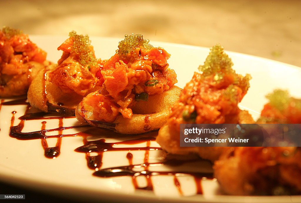 Spicy Tuna Tatar at Red Pearl Kitchen, 6703 Melrose Avenue. Restaurant Review of Red Pearl Kitchen,