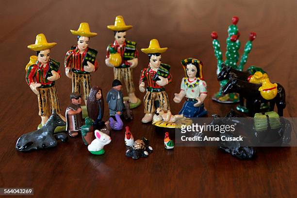 Ruben Martinea's favorite holiday home item is this handmade nacimiento.
