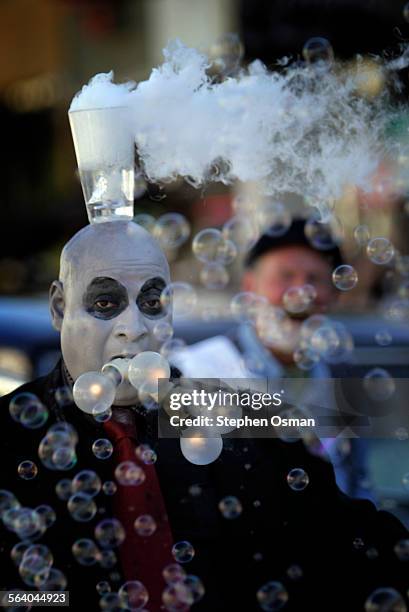 Uncle Fester entertains the crowd. The 30th annual Pasadena Doo Dah parade was held in Pasadena Sunday, November 19, 2006. More than 100 marching...