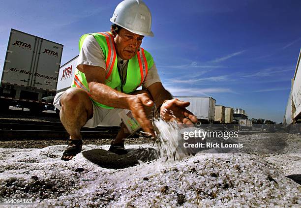 Algalita Marine Research Foundation founder Charles Moore is trying to halt the flow of spilled preproduction plastic pellets, or nurdles, that...