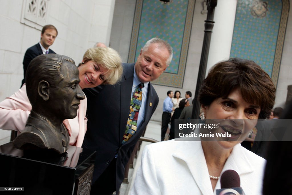 Edward Rios Bal A bust of former Congressman Edward Roybal, by artist Pedro Rios ...