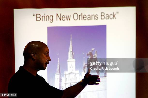 New Orleans, La.  New Orleans Mayor Ray Nagin annouces the suspension of reopening much of New Orleans citing the threat of Tropical Storm Rita...