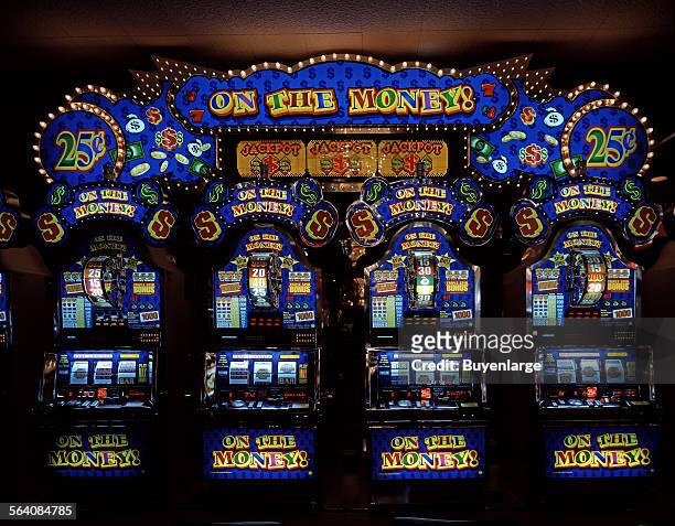 Slot machine arcade at the Tropicana Hotel and Casino in Las Vegas, Nevada
