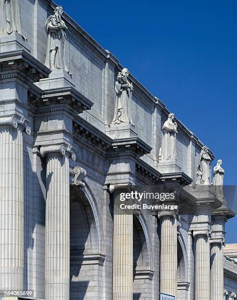 Union Station façade and sentinels, Washington, D.C.