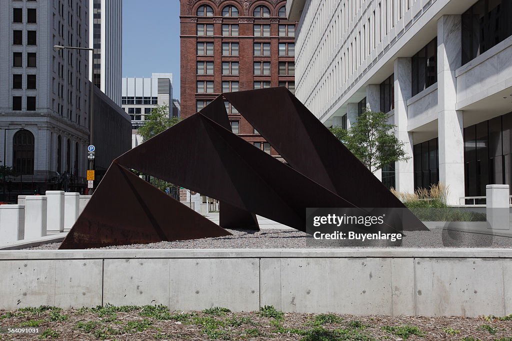 Sculpture Protagoras at the Burger Federal Building, St. Paul, Minnesota
