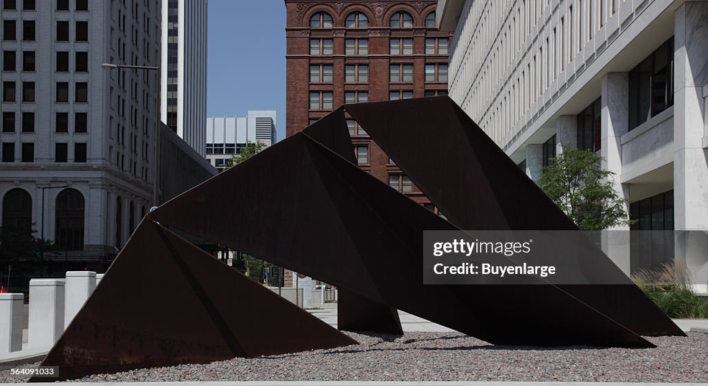 Sculpture Protagoras at the Burger Federal Building, St. Paul, Minnesota