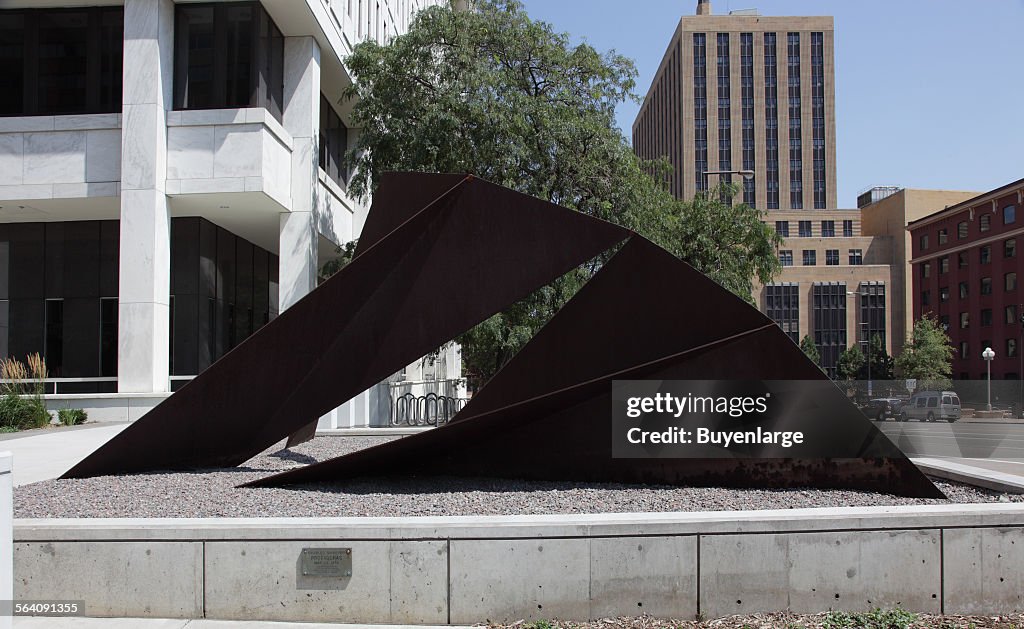 Sculpture Protagoras at the Burger Federal Building, St. Paul, Minnesota