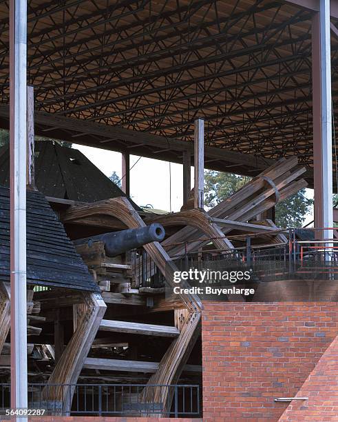 Siege gun from USS Cairo at Vicksburg National Military Park, Mississippi