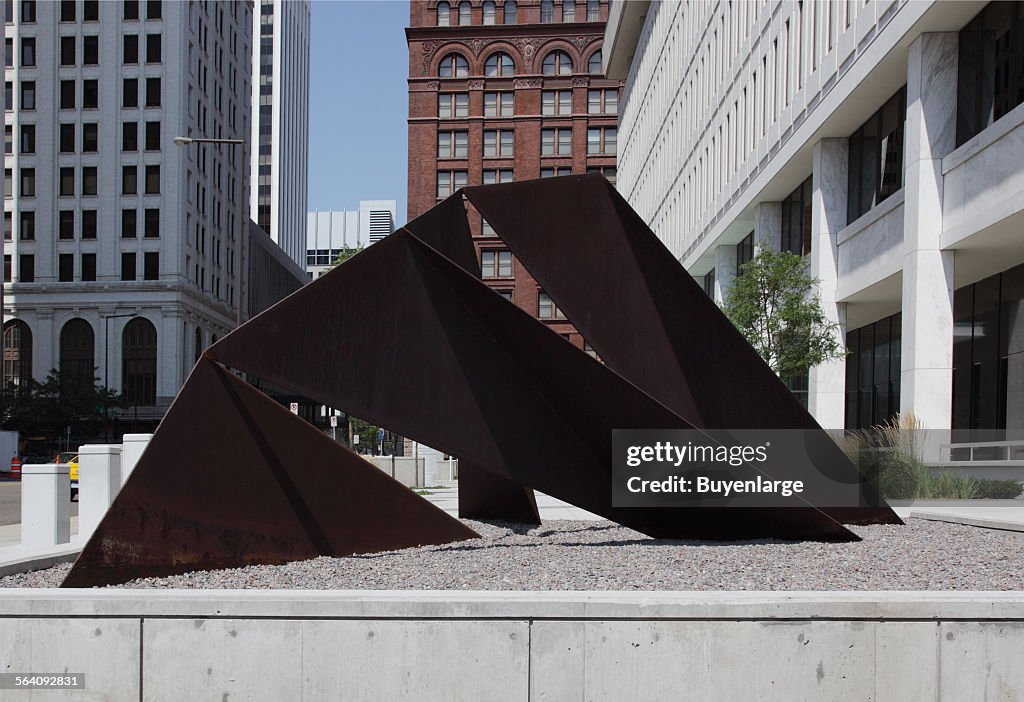 Sculpture Protagoras at the Burger Federal Building, St. Paul, Minnesota