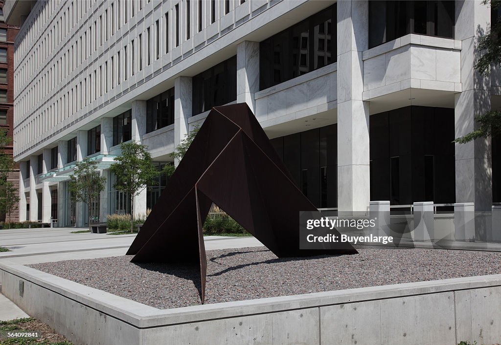Sculpture Protagoras at the Burger Federal Building, St. Paul, Minnesota