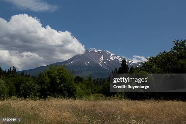 Mount Shasta, is located at the southern end of the Cascade Range in Siskiyou County, California