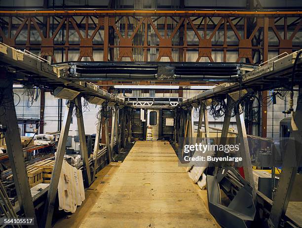 Construction of Amtrak new Acela Express trainset, Barre, Vermont