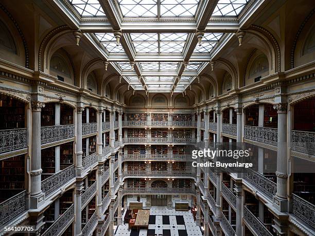 George Peabody Library, formerly the Library of the Peabody Institute of the City of Baltimore, is part of the Johns Hopkins Sheridan Libraries....