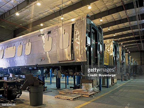 Construction of Amtrak new Acela Express trainset, Barre, Vermont