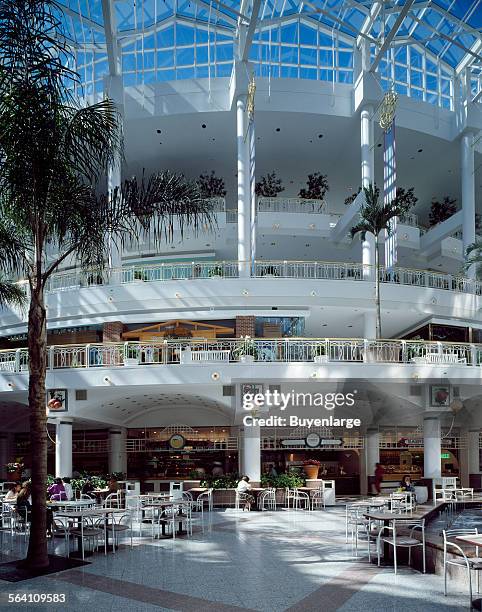 Shopping mall food court in northern Virginia