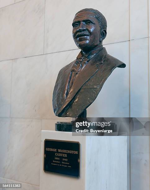 Statue of George Washington Carver at the Alabama Department of Archives and History, Montgomery, Alabama
