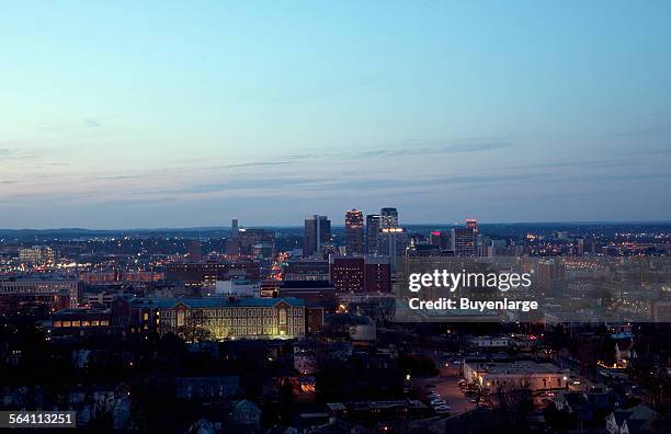 Skyline at dusk, Birmingham, Alabama