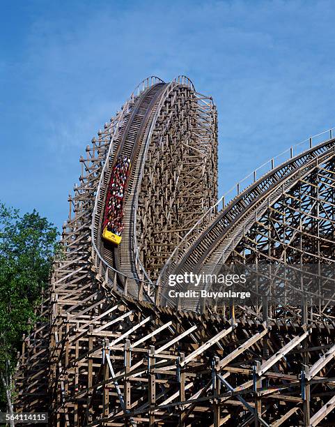 Son of Beast roller coaster at King Island amusement park, Mason, Ohio