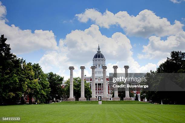 The Francis Quadrangle, columns and main building, University of Missouri, Columbia, Missouri