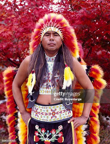 Dennis Wolfe, a full-blooded Cherokee indian in Cherokee, North Carolina