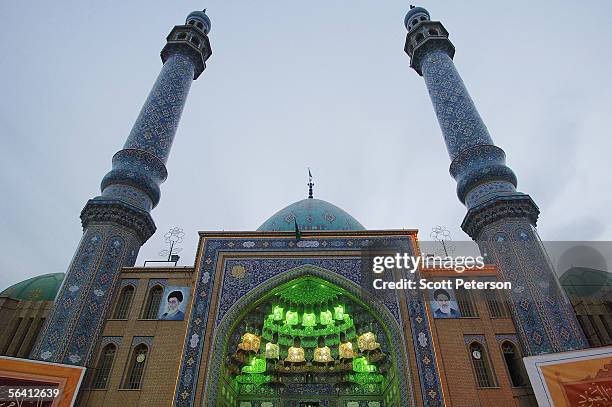 The Jamkaran Mosque is seen December 6, 2005 in Jamkaran, Iran. Some Iranian Shiites believe and are waiting for the return of the Mahdi, or the 12th...